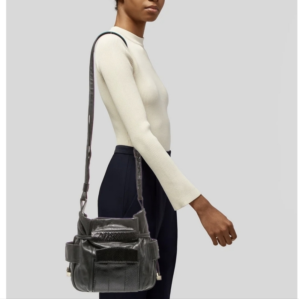 Chloe Snakeskin Leather Bucket Purse - Picture 15 of 15